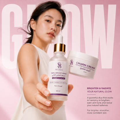 4-Day Glow ( Charm cream + Serum )