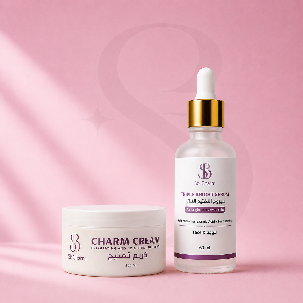 4-Day Glow ( Charm cream + Serum )